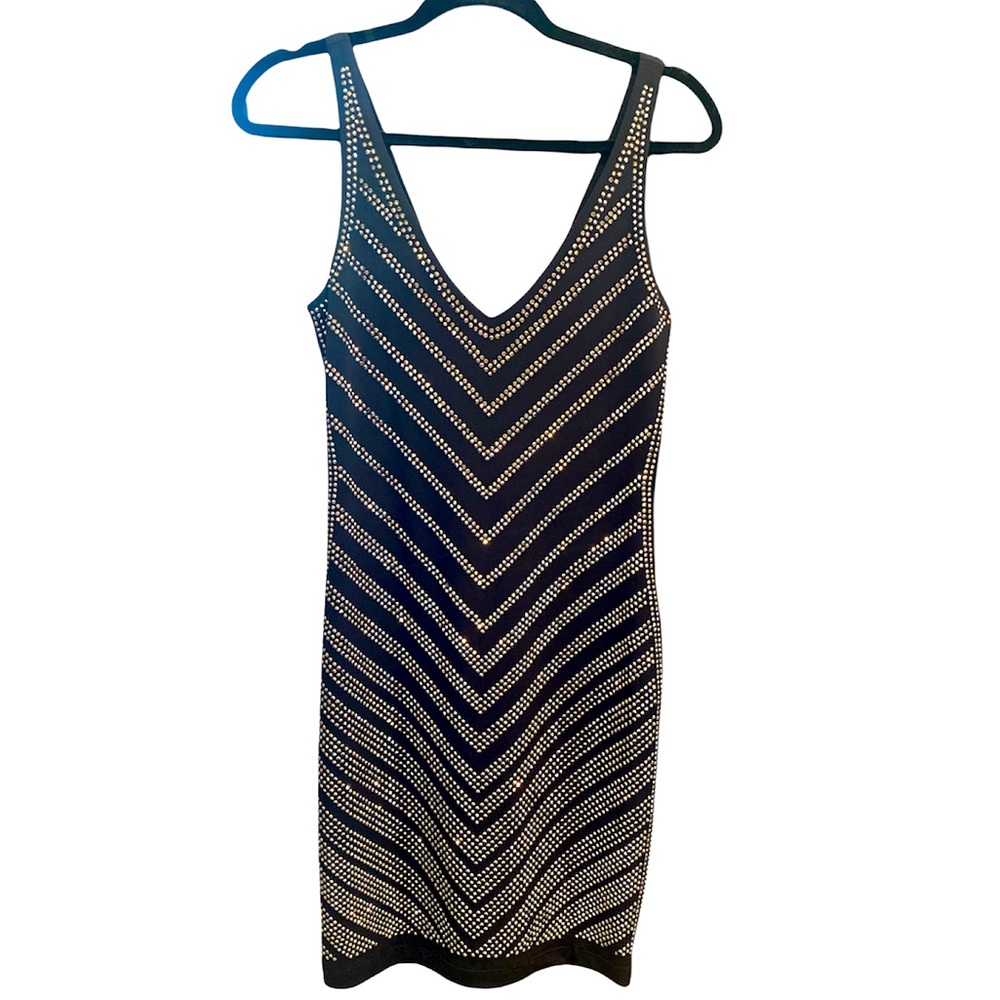 Cache Dress | Women’s | Size XS | Black w/ Rhinestones